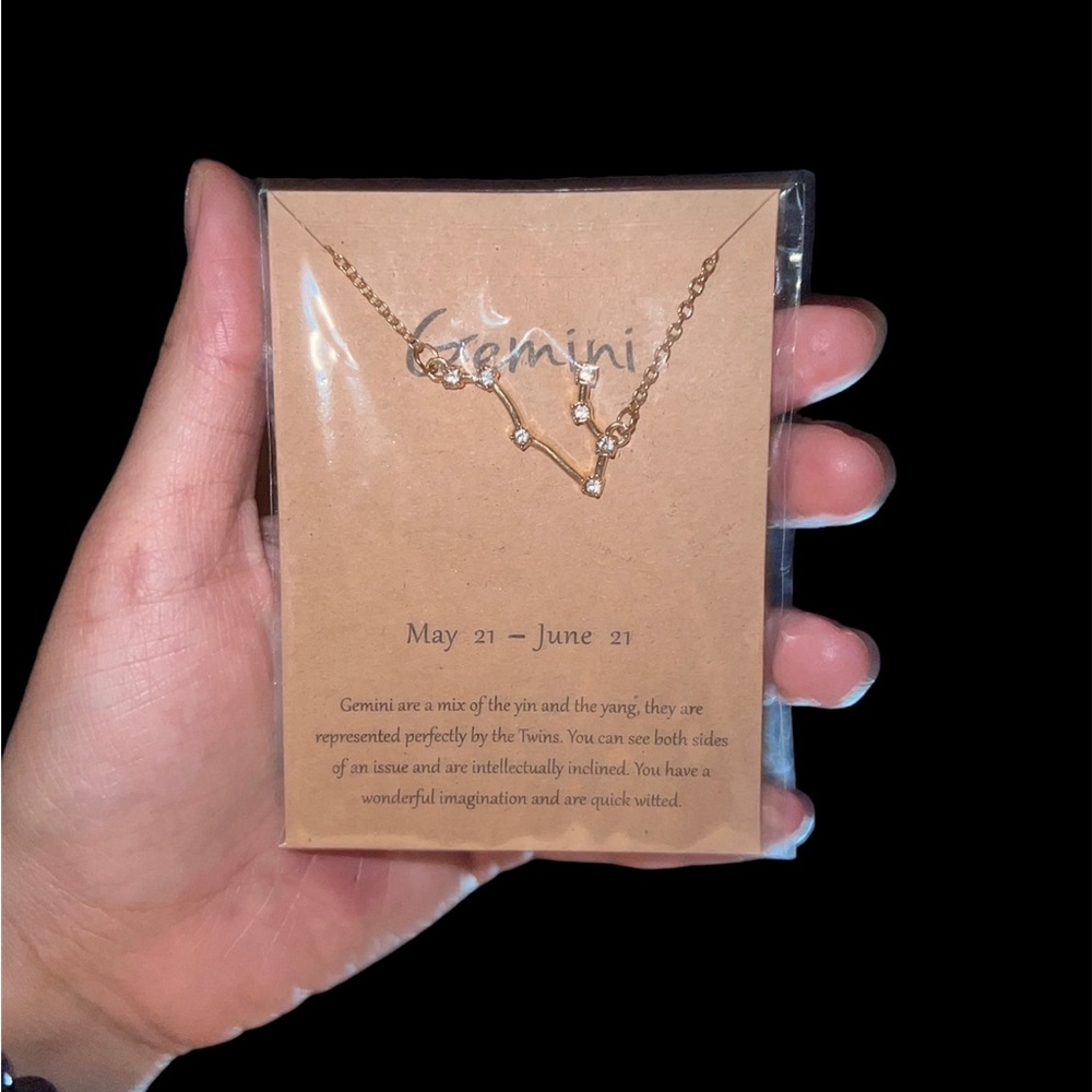 gemini astrology necklace